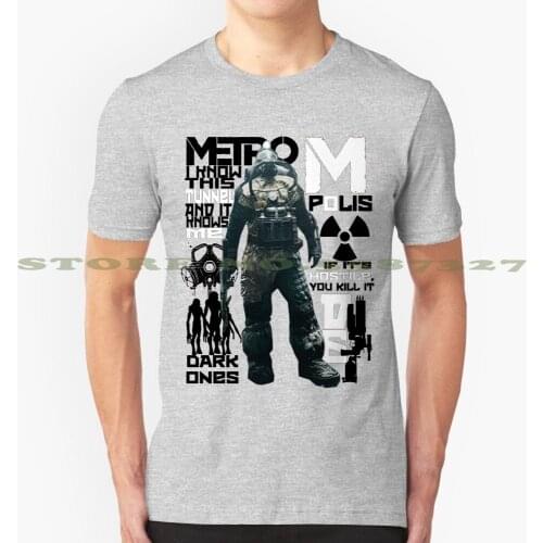 Metro Graphic Custom Funny Hot Sale Tshirt Metro Metro 2033 2033 2034 2035 Metro Last Light Last Light Last Light Artyom Subway
