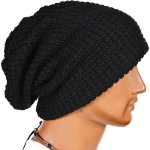 Chic Men Women Warm Winter Knit Beanie Skull Slouchy Oversize Cap Hat Unisex
