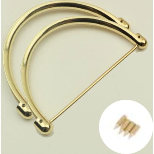 2PCS Women Metal Bag Handle Replacement For Purse Bag Handbag Handles DIY Bag Accessories Women Handles For Bags High Quality