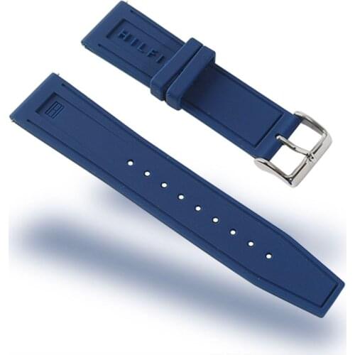 Navy Blue Quick Release Watch Bands 22mm Soft Silicone Replacement Watch Straps
