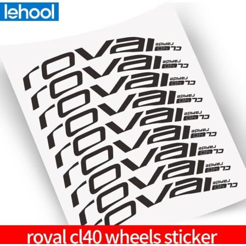 ROVAl CL40 bicycle stickers road bike Rim Stickers for bike Carbon Road bicycle 700C 40mm decals
