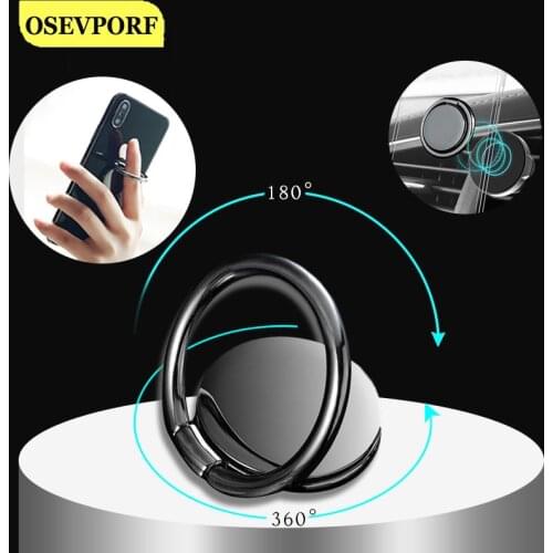 Phone Mobile Holder Finger Ring Rotatable Smartphone Stands Holder for iPhone 12 11 Pro Max Samsung S20 S10 Metal Magnet Bracket