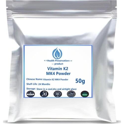 High Quality Menaquinone Vitamin K2 MK4 Powder Nutritional Supplement free shipping