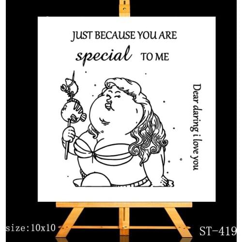 ZhuoAng Especially beautiful you Clear Stamps/Silicone Transparent Seals for DIY scrapbooking photo album Clear Stamps 10*10cm