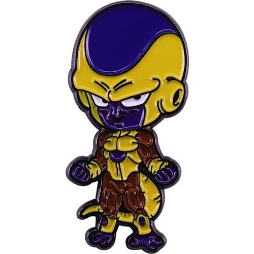 Golden Frieza badge villain pin DBA Fighter collection
