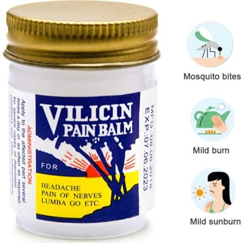 1Pc Pain Balm for Headache Motion Itching Muscle Rub Aches Cooling Oil Refresh Cold Pain Relieving Cream