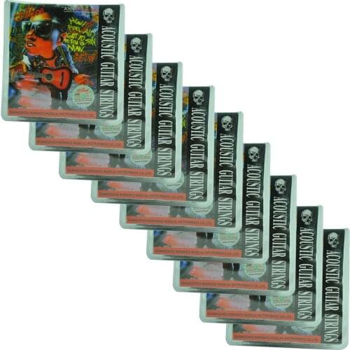10 Sets Alice A306-SL Acoustic Guitar Strings Super Light Stainless Steel