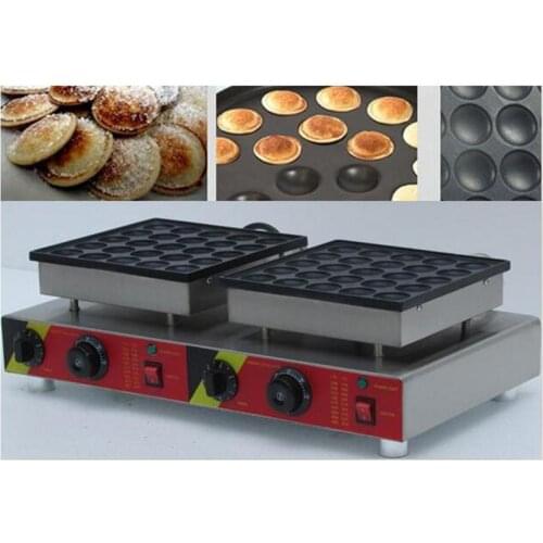 110V/220V 50pcs Non-stick Commercial Electric Grill Waffle Maker Mini Pancake Machine For Snack Equipment AU/EU/UK/US Plug