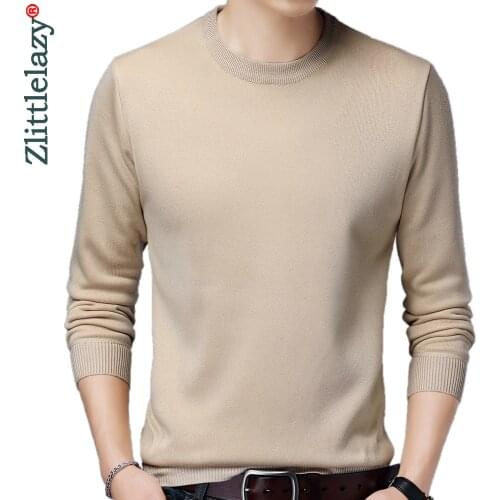 2020 new casual knitted thick sweater men pullover solid clothing fashion clothes knit winter warm mens sweaters pullovers 1512
