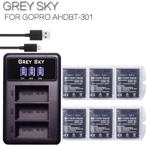 Go Pro Hero 3 3+ gopro3 gopro 3 Hero3 batteries for Gopro hero 3 3+ Black Edition White Silver Edition HD camera accessories