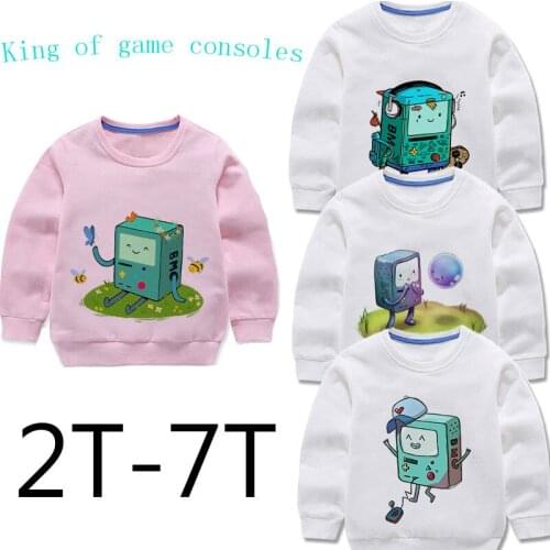 2 Colors Brand Spring Childrens Clothing Print Cartoon Animal Clothes 2-7y Baby Boys Sweatshirt Long Sleeved Clothes Tops Cool