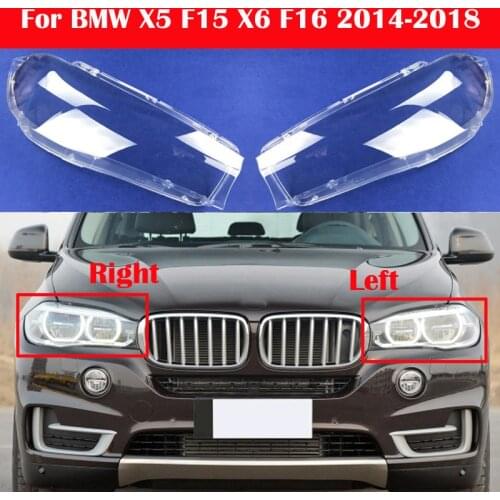 Transparent Light Case For BMW X5 F15 2014-2018 Car Front Headlight Lens Cover Auto Headlamp Lampshade Glass Lamp Shell Caps