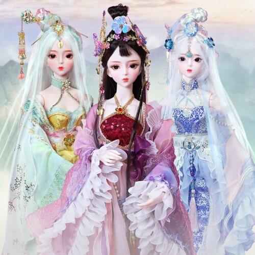 DBS 1/3 BJD 62cm doll joint body Romance of the Three Kingdoms Series,with hand-painted face clothes shoes girl SD