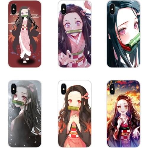For Xiaomi Mi4 Mi5 Mi5S Mi6 Mi A1 A2 A3 5X 6X 8 CC 9 T Lite SE Pro Nezuko Kimetsu Accessories Phone Cases Covers