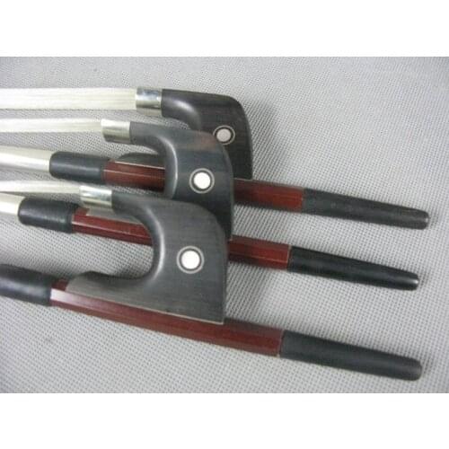 Studnet double bass bow, 3pcs Germany style brazilwood double bass bow 3/4