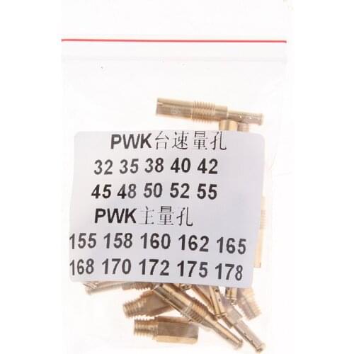 20x High Qualtiy Carburetor Main Jet 155 158 160 162 165 168 170 172 175 178 Slow Jet 32 35 38 40 42 45 48 50 52 55