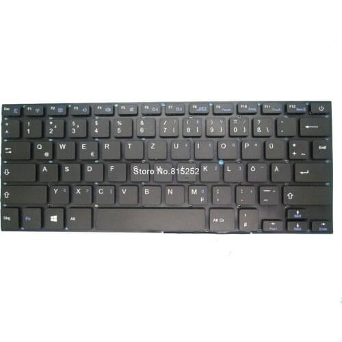Laptop Keyboard For Fusion5 LapBook T90B+ Pro black without frame German GR