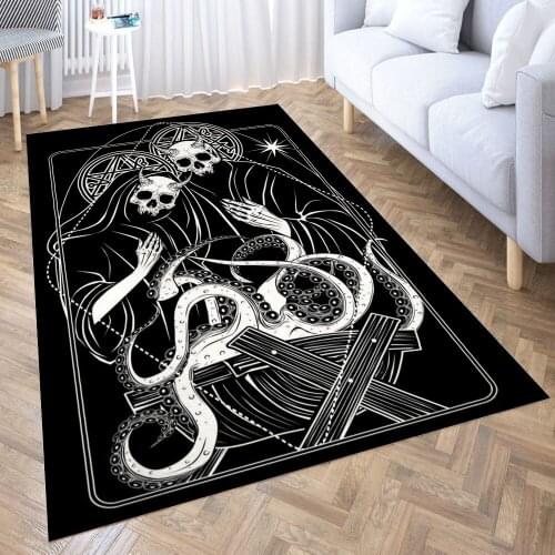 Cult of Cthulhu Carpet for Living Room 3D Anime Cartoon Rug Gamer Teen Room Bedside Lounge Rug Kids Children Floor Mats