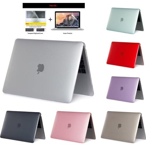 Crystal laptop Case For Apple MacBook Pro Air Retina 11 12 13 15 inch,protector For MacBook 15.4 13.3 inch Touch Bar Shell Cover
