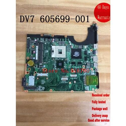 Carte Mere DA0UP6MB6F0 For HP DV7 DV7-3000 605699-001 laptop motherboard all fully tested