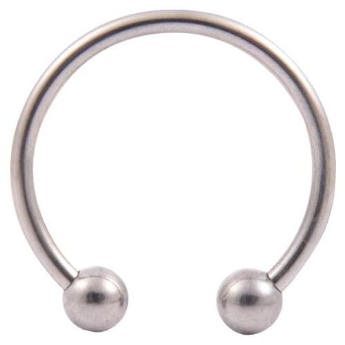 Metal Stainless Steel Semen Lock Ring Adult Sex Products Alternative Toys Flirt Half Circle Multifunction High Quality Sex Toys