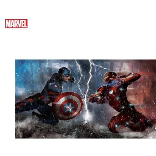 Marvel Posters Avengers Superhero Captain America and Iron Man Heroes on The Wall Art Home Decorate Children Room Birthday Gift