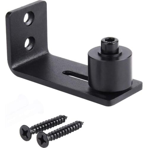 Heavy Duty Sliding Barn Door Floor Guide,Adjustable Roller,Wall Mount System,Flush Bottom Design,Floor and Door Panel Non-Damage