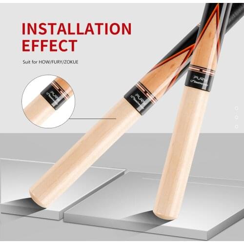 Solid Maple Pool Cue Extension with Bumper 15.5cm Length for FURY /HOW/ZOKUE Cues Professional Billiard Accessory Extension