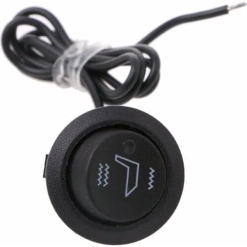 OOTDTY 1 Pc 12V Universal 3 Pins Round Heater Motorcycle Truck Car SUV Boat Seat Rocker Switch Control On/Off Heating