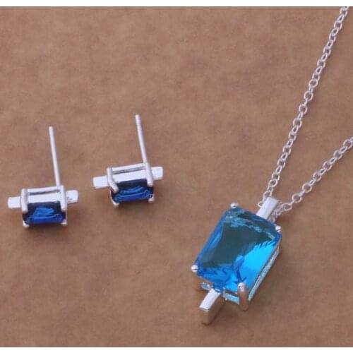 Wholesale High quality silver plated Fashion jewelry Necklace earrings WT-048