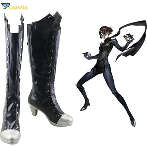 Persona 5 Makoto Niijima Queen Cosplay Shoes Boots