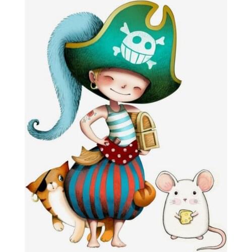 Pirate girl Transparent Silicone Rubber Stamp and metal die Sheet Cling Scrapbooking DIY Cute Pattern Photo Album Stamp