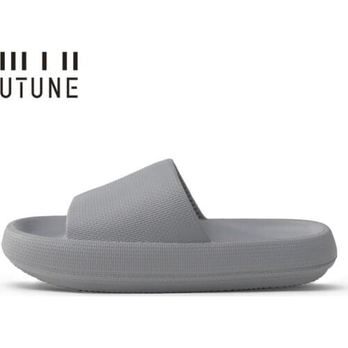 UTUNE EVA Slides Women Platform Slippers Summer Indoor Shoes Bathroom Beach Sandals Men Outside Non-slip Pink Slipper For Woman