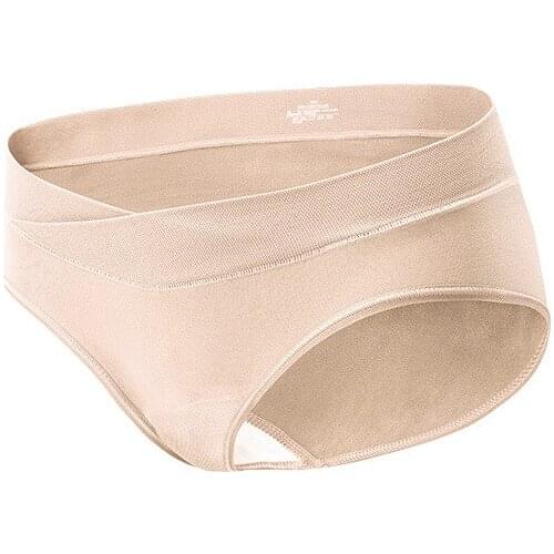 United States Lycra Israel seamless low waist underwear cotton cross belly postpartum pregnant women underwear factory wholesale