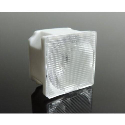 #VMH-21.57 High quality Led infrared lens, Size: 21.57X21.57X12mm, Degree 12*48, With holder, Stripe surface, PMMA materials