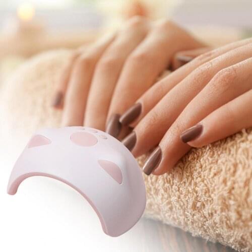 JQD-03-01 Nail Lamp Intelligent Sensing Simple PVC Cat Ear LED UV Manicure Machine for Beauty