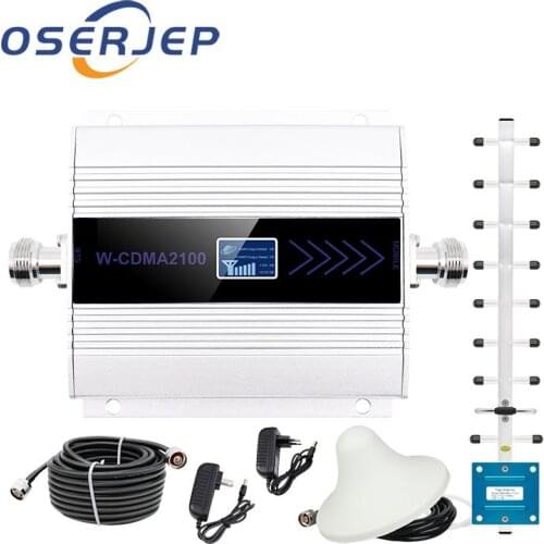 UMTS 3G 2100 repeater celular MOBILE PHONE Signal amplifier booster repeater with Yagi Antenna
