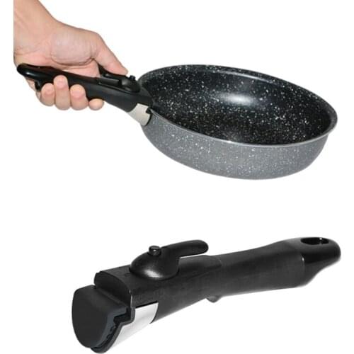 Universal Outdoor Pot Handle Removable Pan Handle Replacement Anti-Scalding Clip Hand Grip for Kitchen Cookware G99D