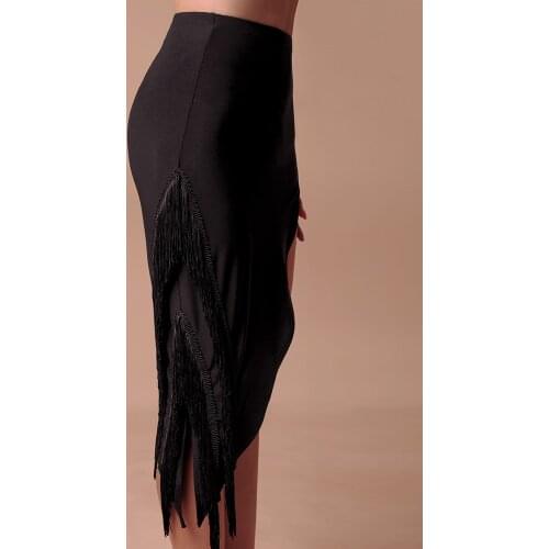 ZYMdancestyle On The Move Fringes Skirt ZYM2041 Women Latin Dance Practice Wear Fringes Split Dress