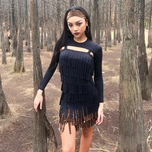 High-End Latin Dance Competition Dress For Women Fashion Sexy Fringed Dress Ballroom Dance Clothes Latin Dance Performance Wear