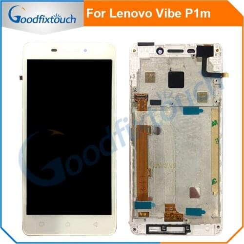 5.0" LCD Screen For Lenovo Vibe P1m P1ma40 P1mc50 LCD Display Touch Screen Digitizer Assembly With Frame Replacement Parts