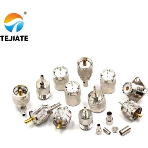 1PCS High Frequency Connector UHF-J/JW/KF 4 Hole Flange Feeder Adapter Electronic Components