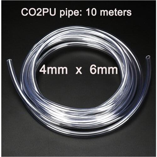 10m Aquarium CO2 hose 4 * 6mm air tube, high CO2 pressure thick silicone tube, environmentally friendly and non-toxic air tube