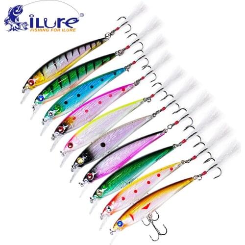 10 Pcs/lot Fishing Lures Minnow 11.5cm 13.5g Fishing Bait Ball Glass Hard Lure Pesca Fishing Tackle Fishing Hooks Crankabit
