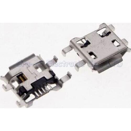 100pcs Micro 5P USB jack socket connector USB charging port For huawei C8500 C8600 C8813 U8818 U8150 T8300