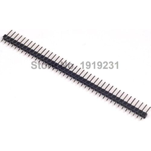 20PCS Connector 2.54mm 40 Pin Male Single Row silver Pin Header Strip Brand New-100