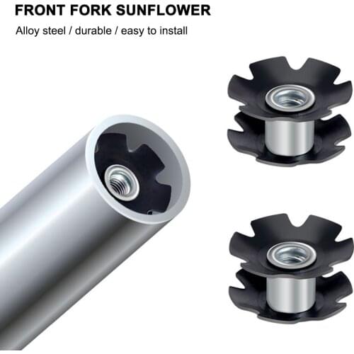 3pcs Mountain Bike Fangled Nut for 28.6mm Front Fork Mount Core Fastening Bolts Bicycle Steer Tube Ahead Headset Star Nut