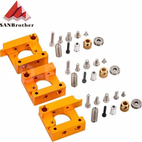 Aluminum Alloy Block MK8 Extruder For Makerbot 1.75mm Filament 3D Printers Parts Extrusion Right Left Short Hand Part DIY Kit