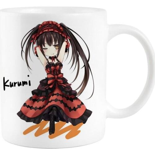 Date A Live Shido Itsuka Tohka Yatogami Kotori Itsuka Cup Mug Cosplay Prop High Temperature Color-changing Mug Cups