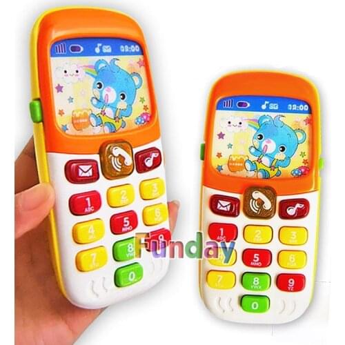 Electronic Toy Phone Kid Mobile Phone Cellphone Telephone Educational Learning Toys Music Baby Infant Phone Best Gift for kid